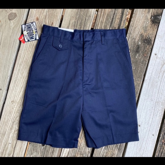 Unisex Navy School Uniform Shorts Sz 18 - Picture 3 of 8